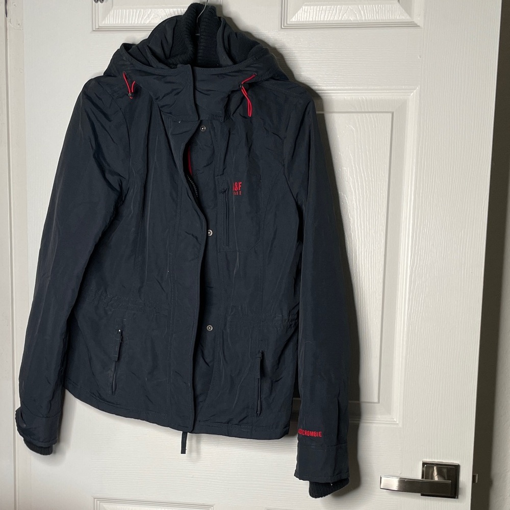 Abercrombie & Fitch zip up Hooded Winter Ski Jacket Coat